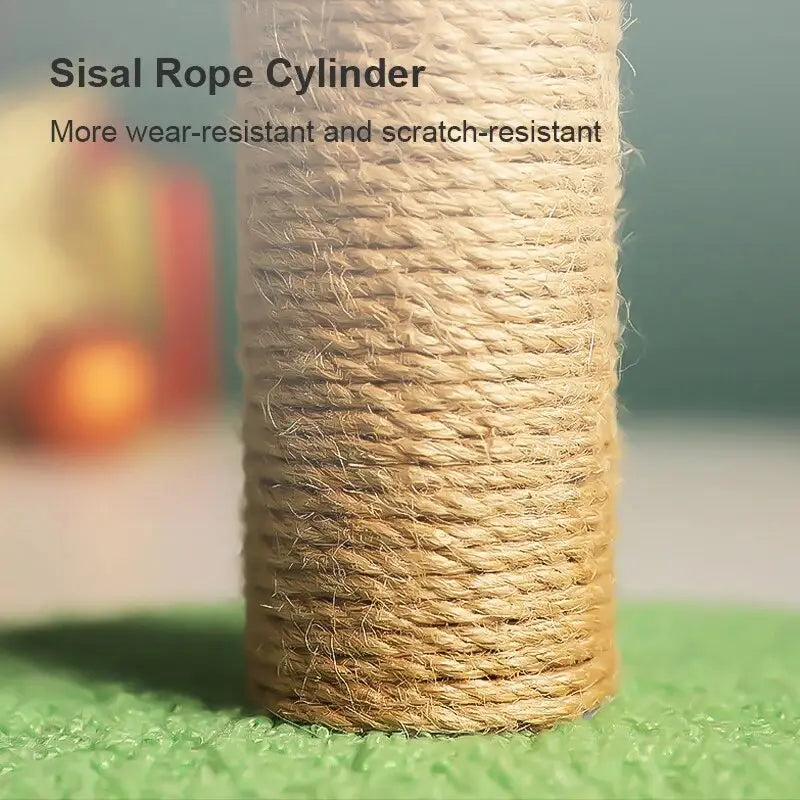 Festive Cat Tree rope wrap detail - robuste arbre à chat accessory for playful cats