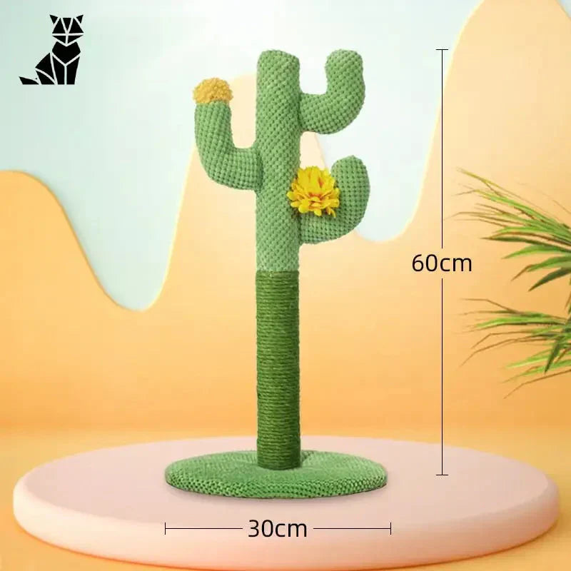 Arbre à chat en sisal de haute qualité avec fleur jaune : Arbre à Chat