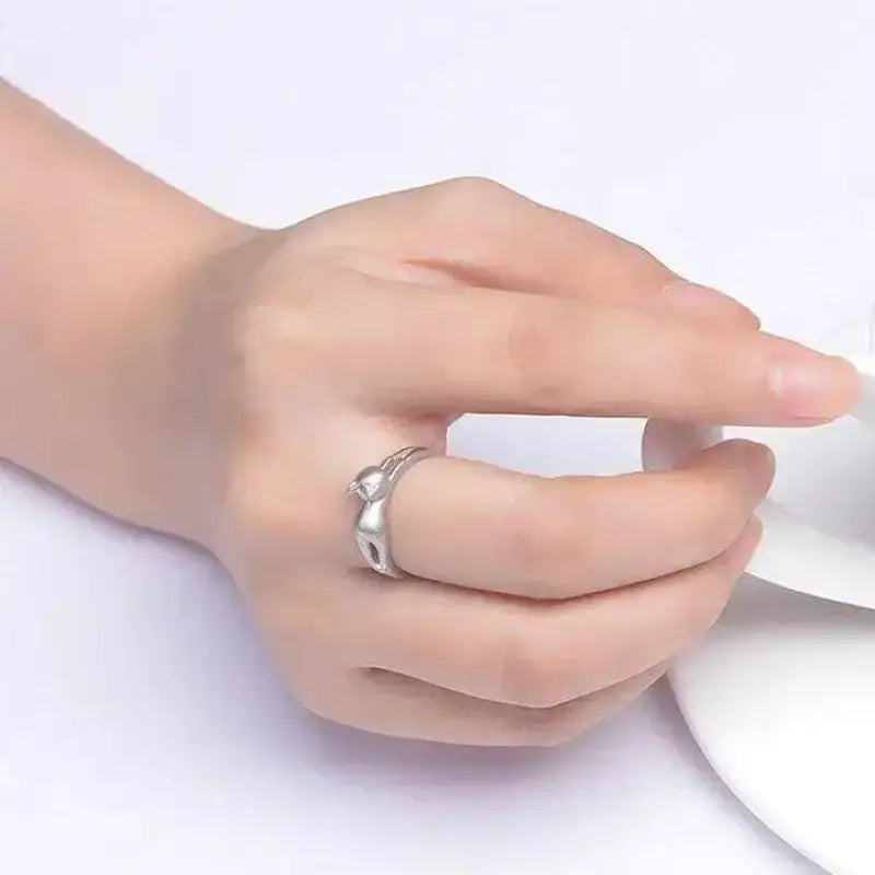 Bague Chat En Argent Sterling Au Design élégant Pour Les Amantes Des Félins