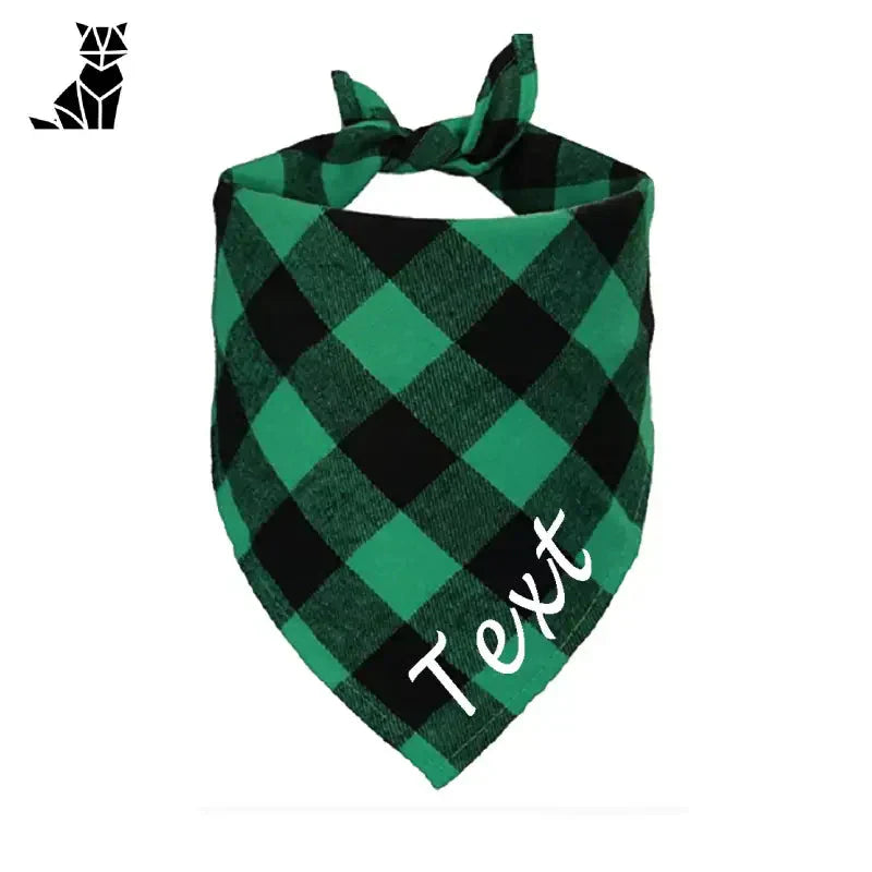 Bandana pour chien personnalisé vert avec ’Love’ de Unique Dog Bandana : Confort et style