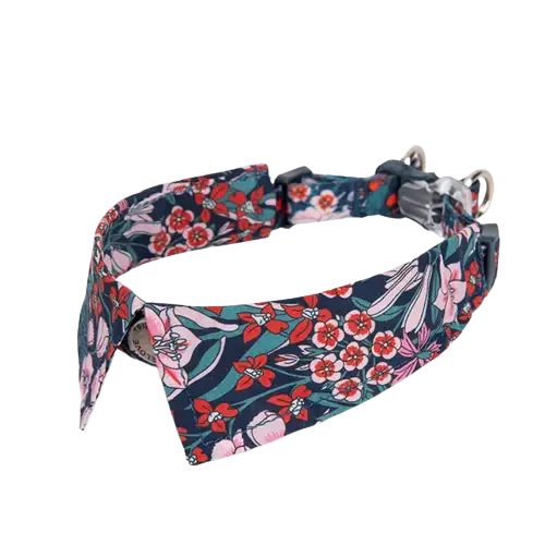 Bandana pour chien Truelove avec motif floral - Collier écologique de première qualité pour votre chien