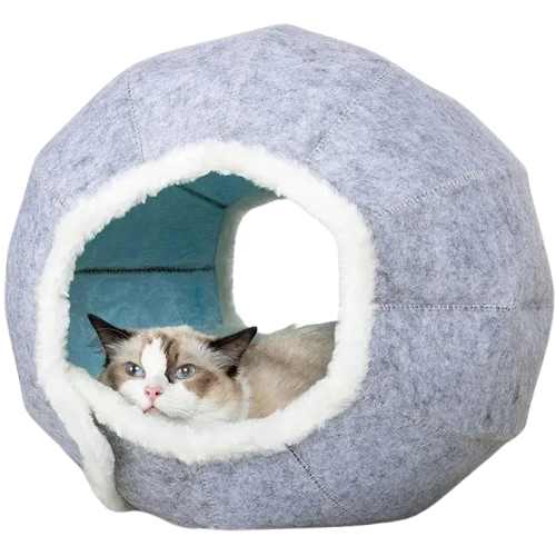 Panier Chat En Peluche Pour Un Sommeil Douillet Et Réparateur Transparent Background