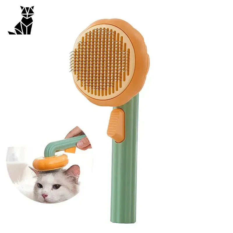 Brosse nettoyante Brushcat avec une tête de chat - Élimine les poils partout