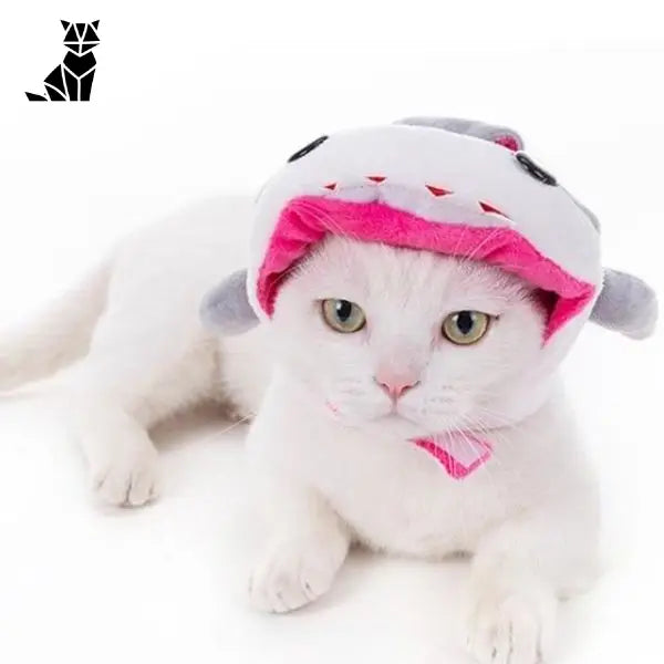 Bonnet pour Chat Requin Blanc