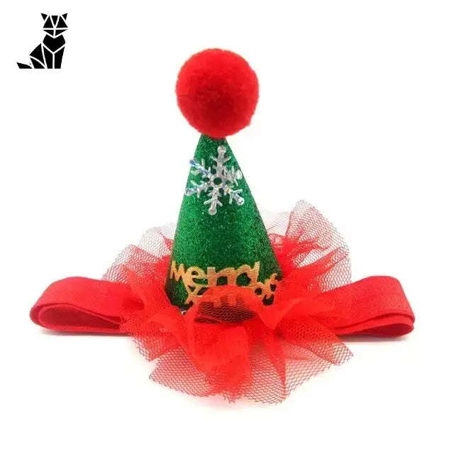 Chapeau pour Chien Pompom de Noël