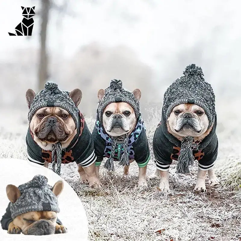 Bonnet pour Chien Style Péruvien au Tricot