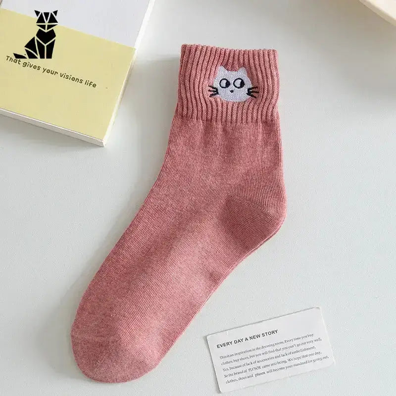 Chaussettes Chats Adorables Pour Un Confort Tout En Douceur - Rose