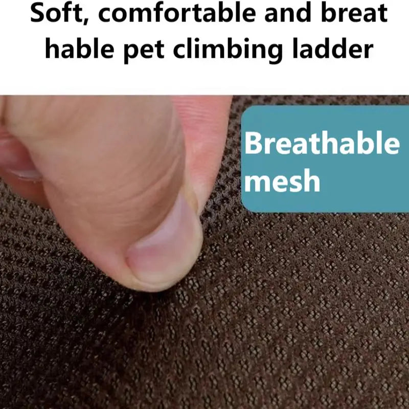 Utilisation d’une aiguille pour ajuster le tissu sur Stairs for Small Dogs avec Trois Marches