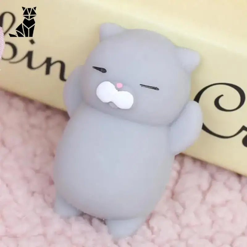 Figurine Chat Anti-stress: Votre Compagnon De Détente Idéal - Gris