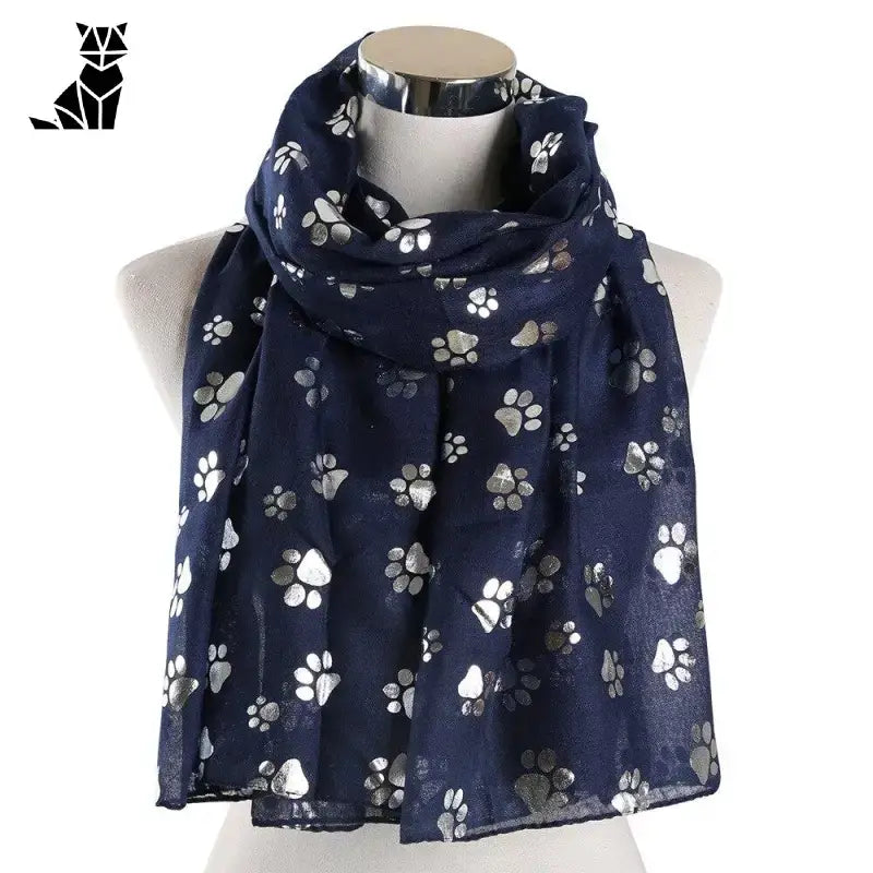 Foulard Chat Crème Aux Motifs élégants Pour Un Style Unique - Marine