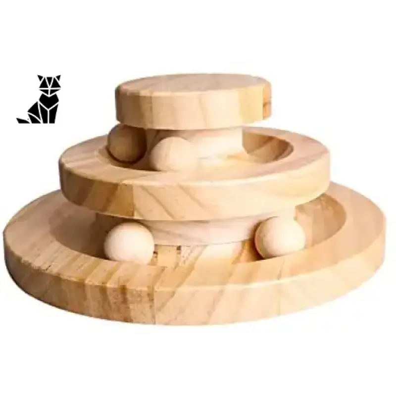 Jouet Interactif Parfait: Tour à Spirale En Bois Pour Chat