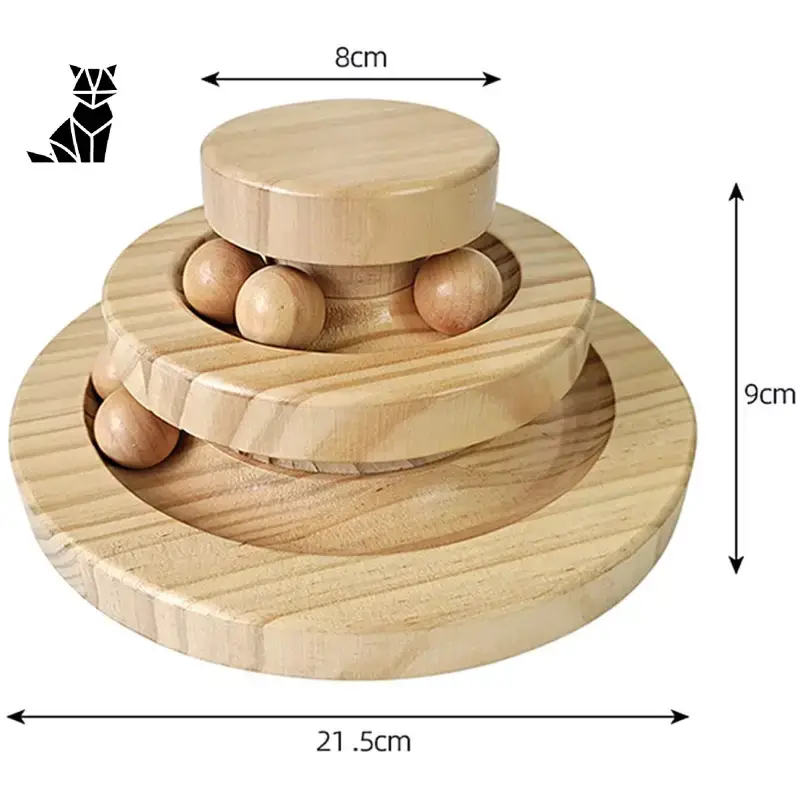 Jouet Interactif Parfait: Tour à Spirale En Bois Pour Chat