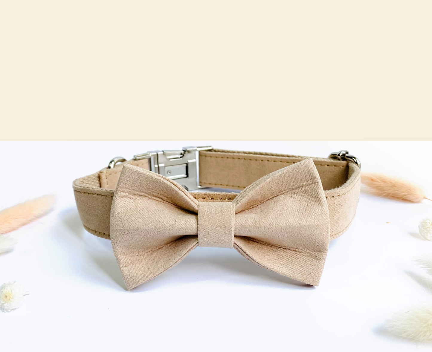 Noeud Papillon Coton Beige