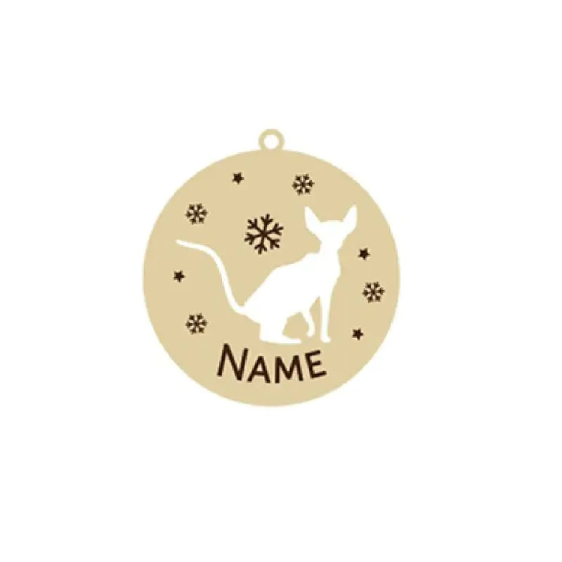 Ornement de Noël chat bijou | Pendentif chat personnalisé - Cadeau unique
