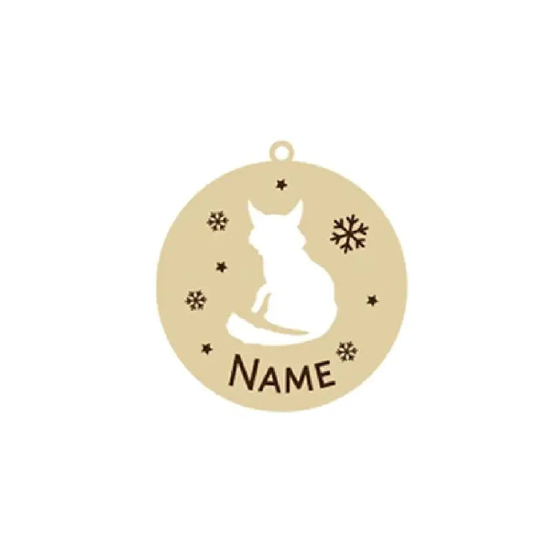 Bijou cadeau : pendentif chat assis sur un cercle - Cadeau unique pendentif chat personnalisé