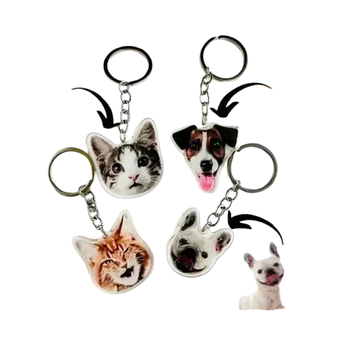 Porte-clé Personnalisé: Chat Mignon Porte Clé Personnalisé