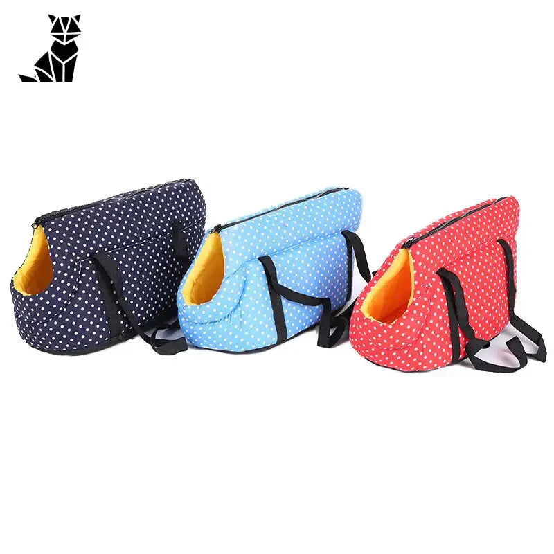 Sac à dos Chic Comfort pour Petits Chiens - Sac de transport Petits Chiens à pois trois couleurs