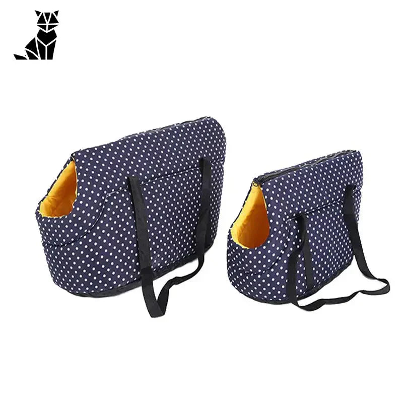 Sac à dos Chic Comfort pour petits chiens - Deux sacs à pois pour petits chiens