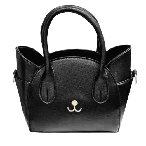 Sac à Main Chat Chic: L’accessoire Irrésistible Pour Les Amoureuses Des Félins - Noir Mat Transparent Background
