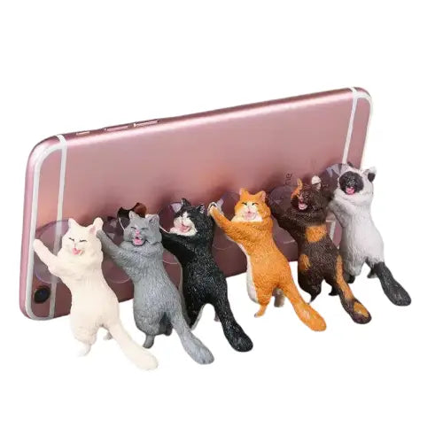 Support De Téléphone Chat Adorables Chats Pour Un Confort Ultime Transparent Background